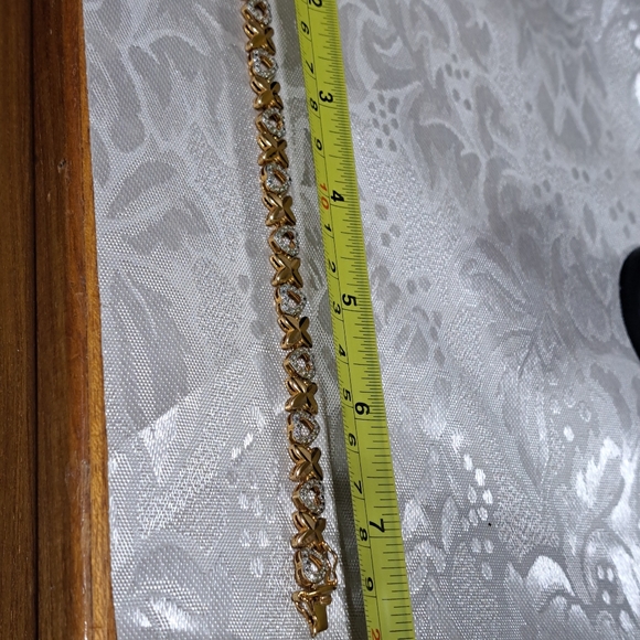 Jewelry 925 Gold Vermill 2 Tone Tennis Bracelet 8 New Heavy Well Made Safety Clasps Poshmark